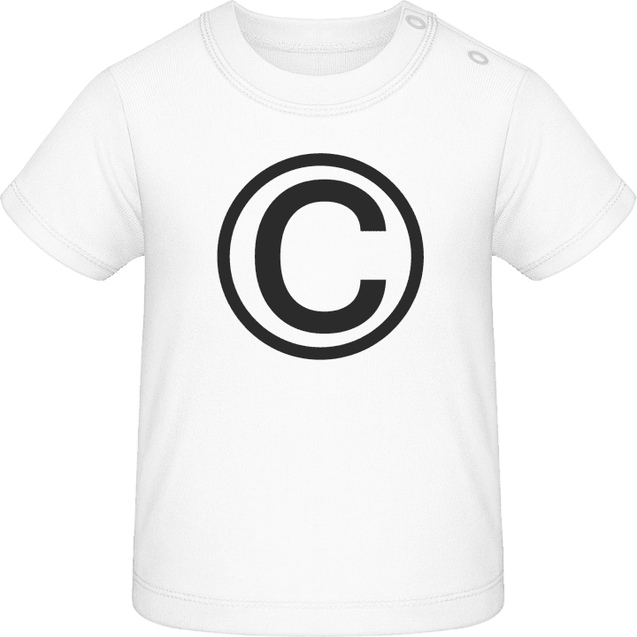 Copyright Camiseta de bebé contain pic