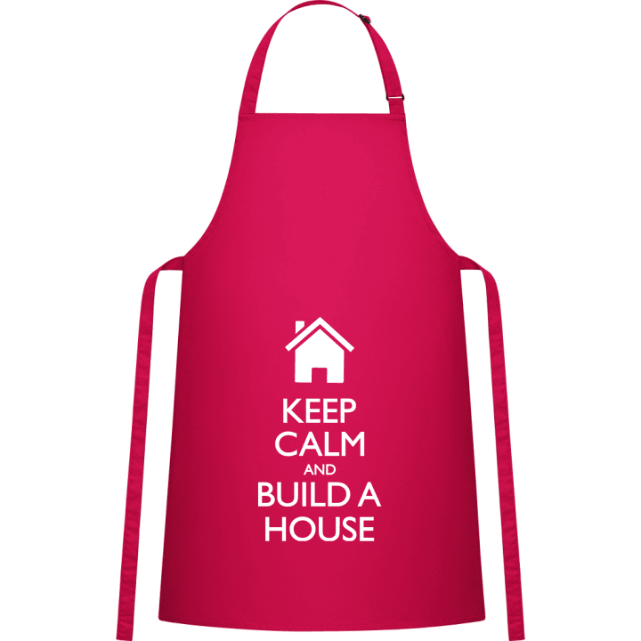 Keep Calm and Build a House Delantal de cocina contain pic