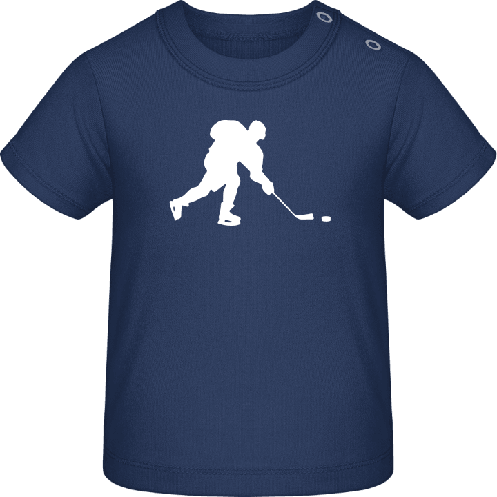 Ice Hockey Player Silhouette Baby T-Shirt contain pic