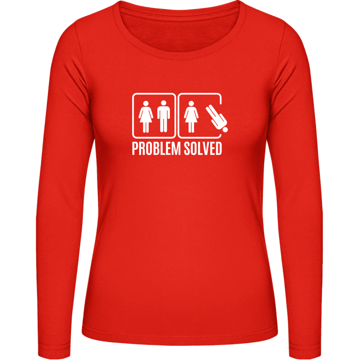 Husband Problem Solved T-shirt à manches longues pour femmes contain pic