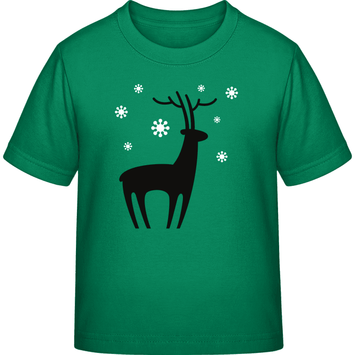 Xmas Deer with Snow T-shirt til børn 0 image