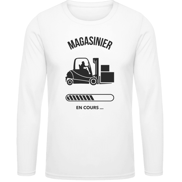 Magasinier en cours Long Sleeve Shirt contain pic