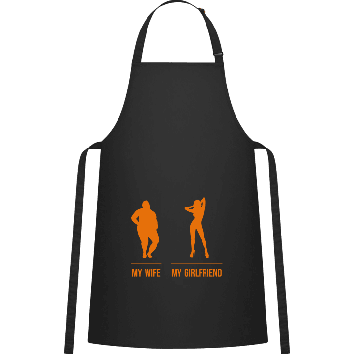 My Wife My Girlfriend Kitchen Apron contain pic