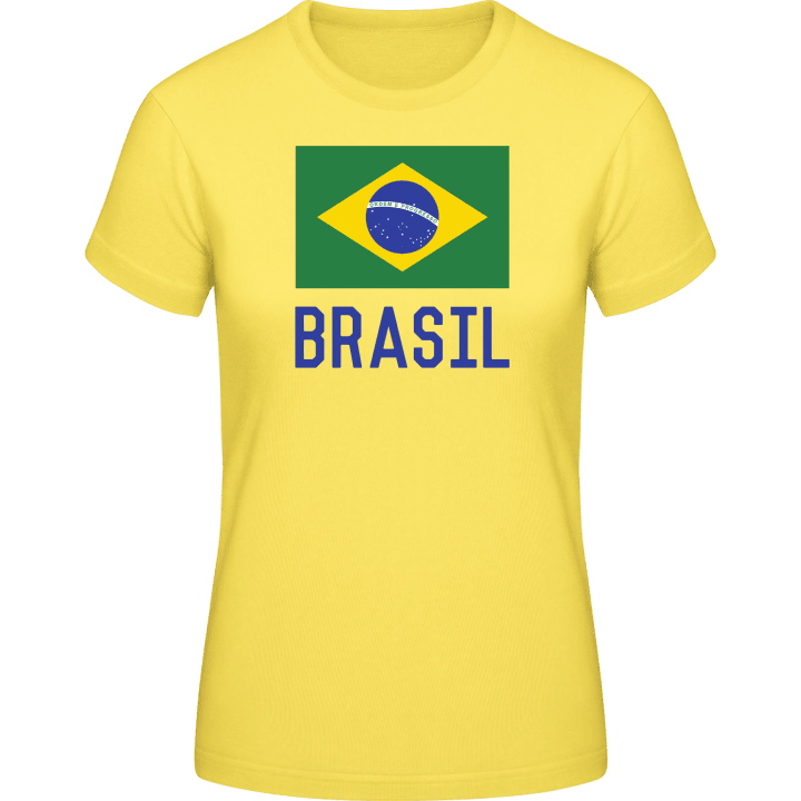 Brasilian Flag T-shirt för kvinnor contain pic