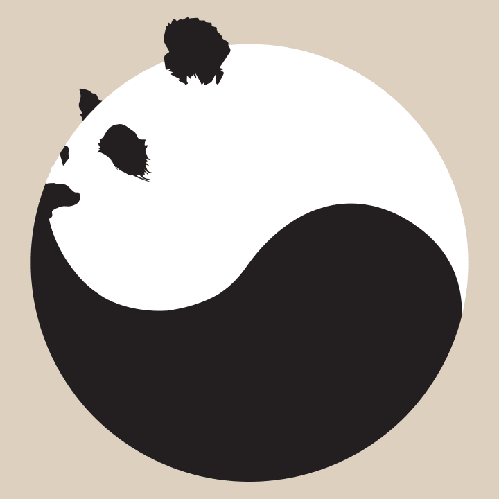 Ying Yang Panda Face T-skjorte for kvinner 0 image