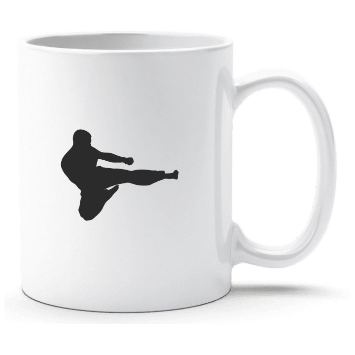 Karate Fighter Silhouette Cup contain pic