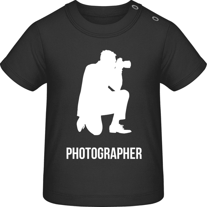 Photographer in Action Camiseta de bebé contain pic