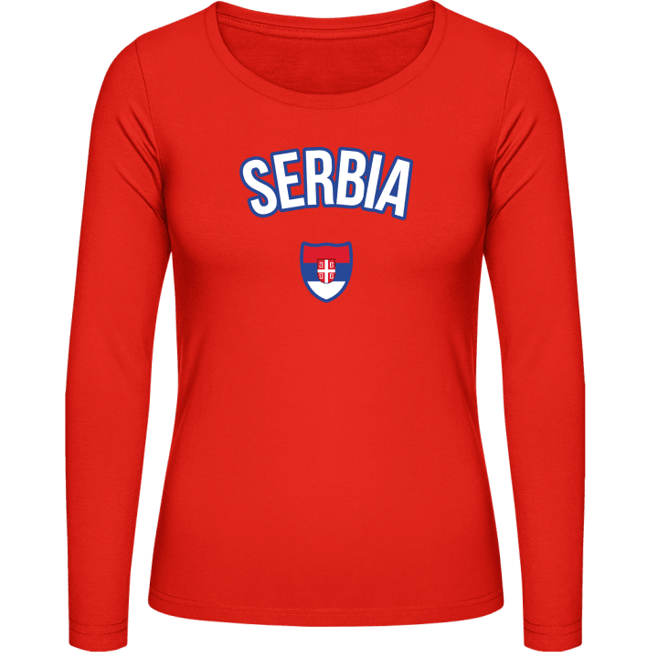 SERBIA Fan T-shirt à manches longues pour femmes 0 image