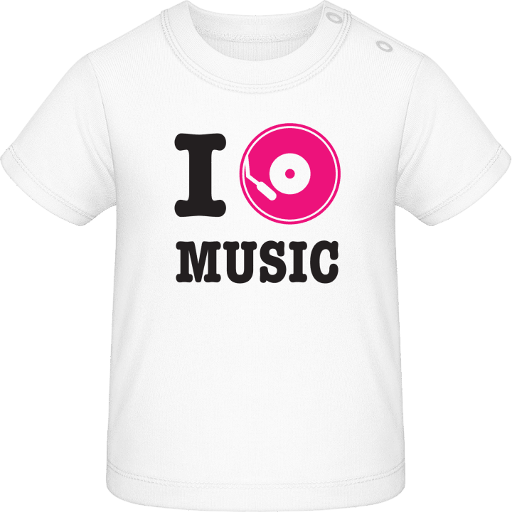 I Love Music Baby T-skjorte contain pic