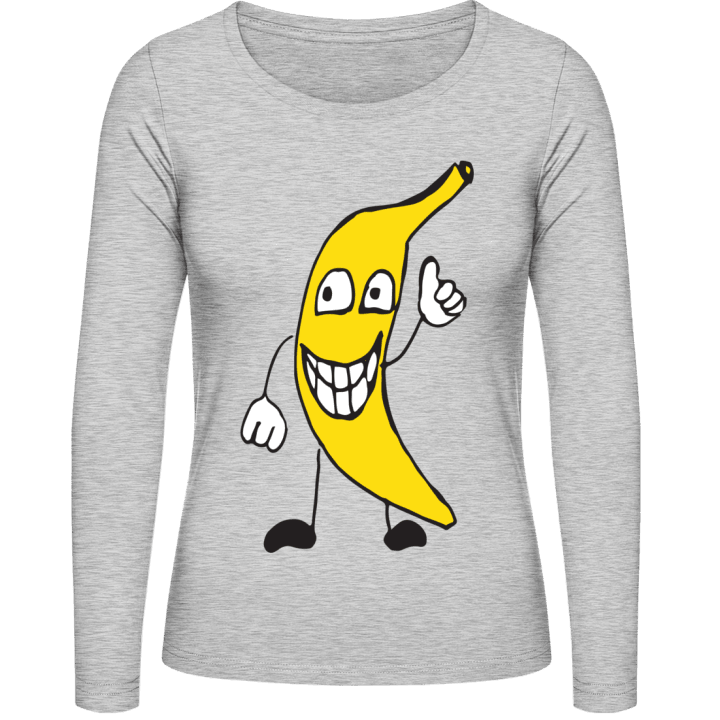 Happy Banana T-shirt à manches longues pour femmes contain pic