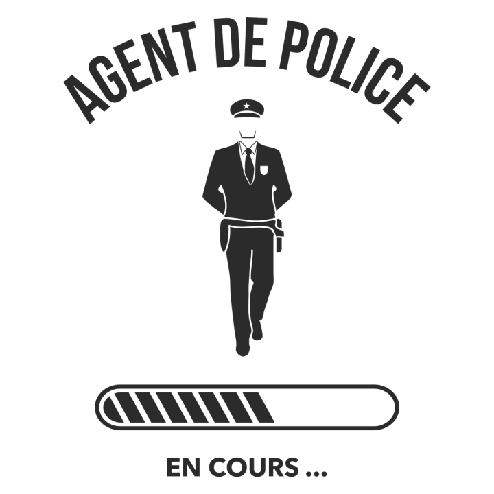 Agent De Police En Cours T-shirt à manches longues pour femmes 0 image