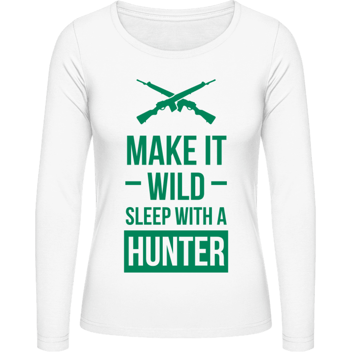 Make It Wild Sleep With A Hunter T-shirt à manches longues pour femmes contain pic