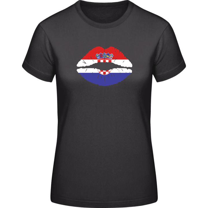 Croatian Kiss Flag T-skjorte for kvinner 0 image