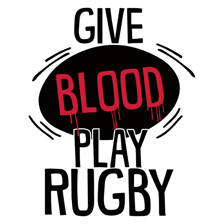 Give Blood Play Rugby Illustration Kapuzenpulli 0 image