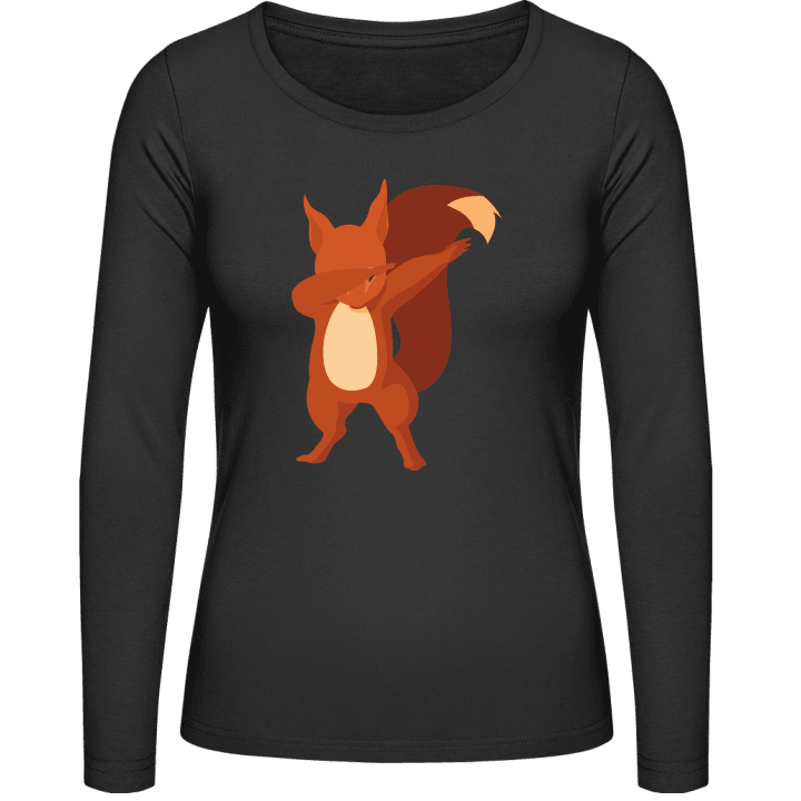 Squirrel Dabbing T-shirt à manches longues pour femmes 0 image