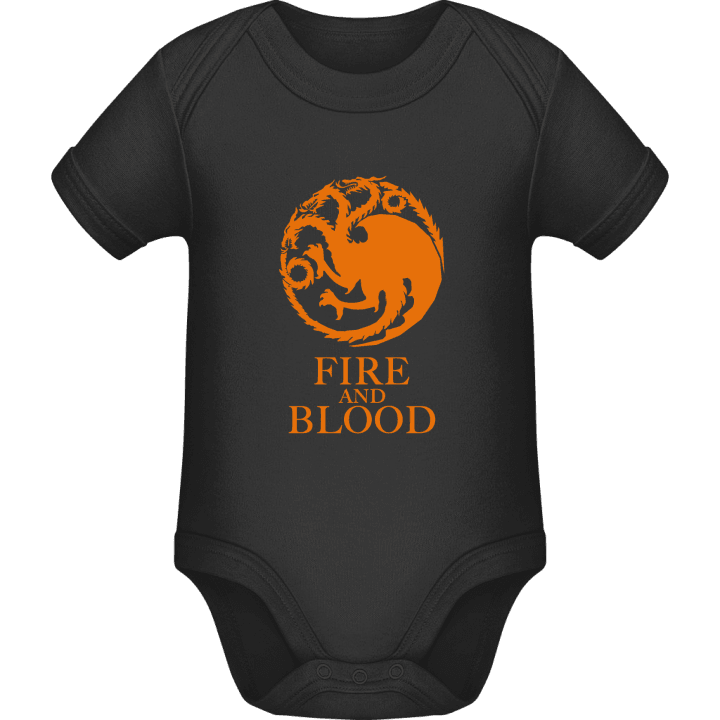 Fire And Blood Baby Romper contain pic