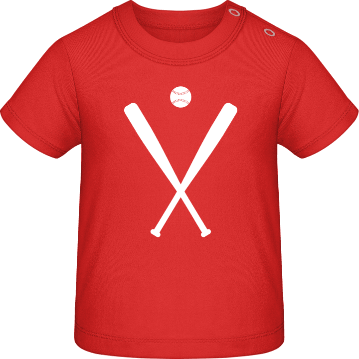 Baseball Equipment Crossed T-shirt för bebisar contain pic