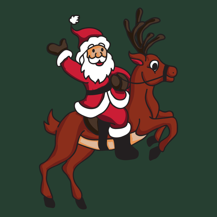 Santa Claus Riding Reindeer Väska av tyg 0 image