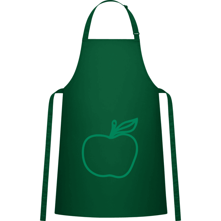 Green Apple With Leaf Förkläde för matlagning contain pic