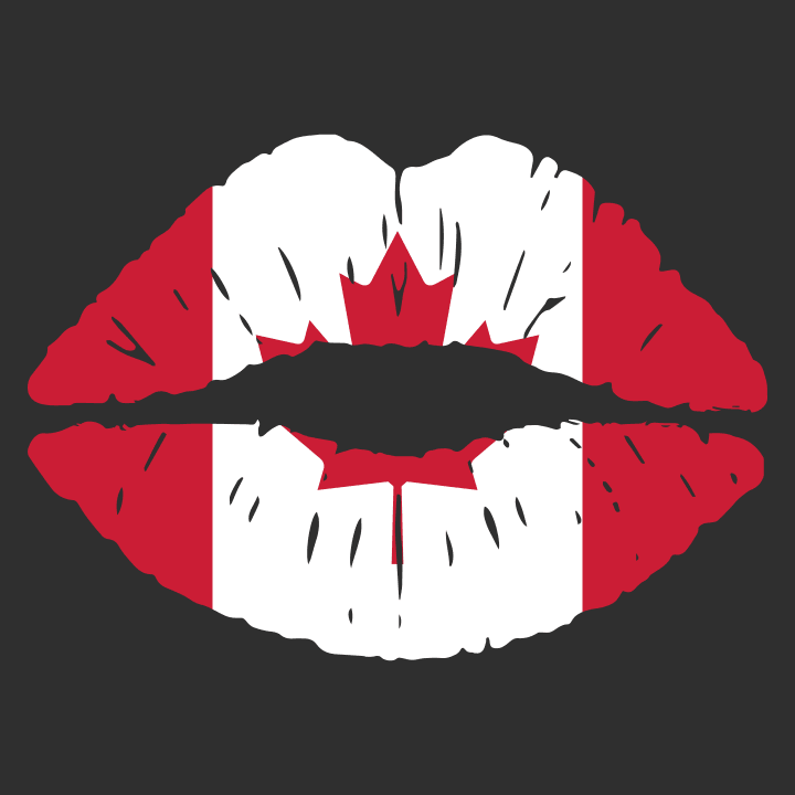 Canadian Kiss Flag T-shirt à manches longues pour femmes 0 image