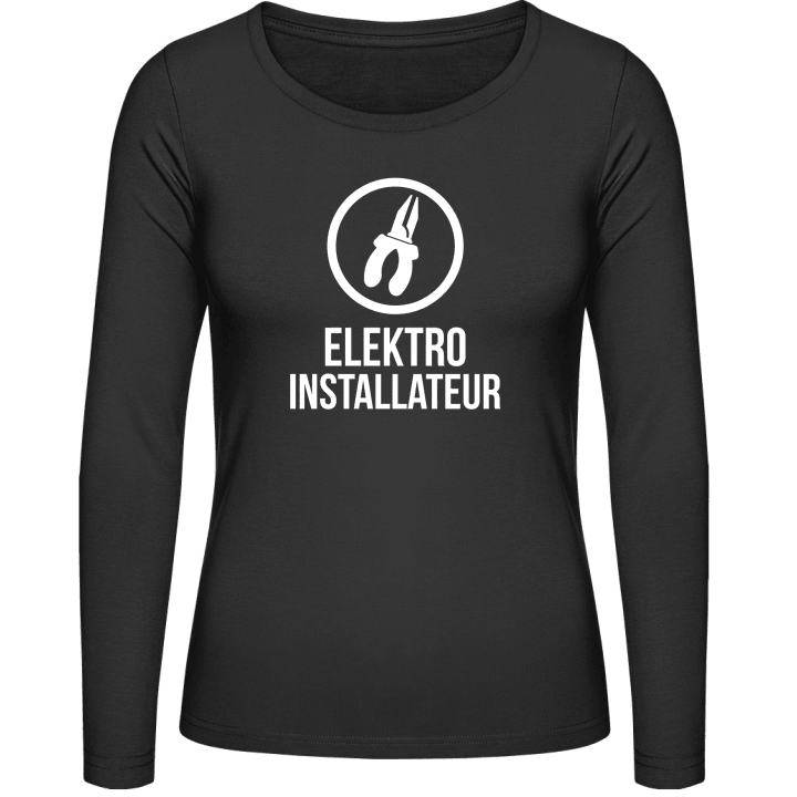 Elektro Installateur Icon Langermet skjorte for kvinner 0 image