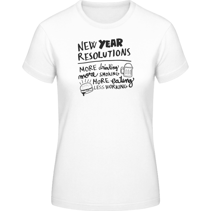 New Year Resolutions T-shirt för kvinnor 0 image