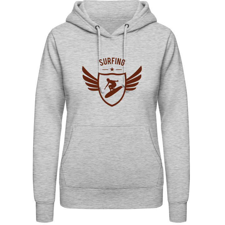 Surfing Winged Vrouwen Hoodie contain pic