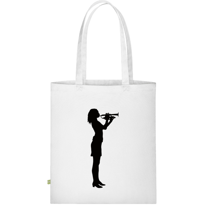 Female Trumpet Player Väska av tyg contain pic