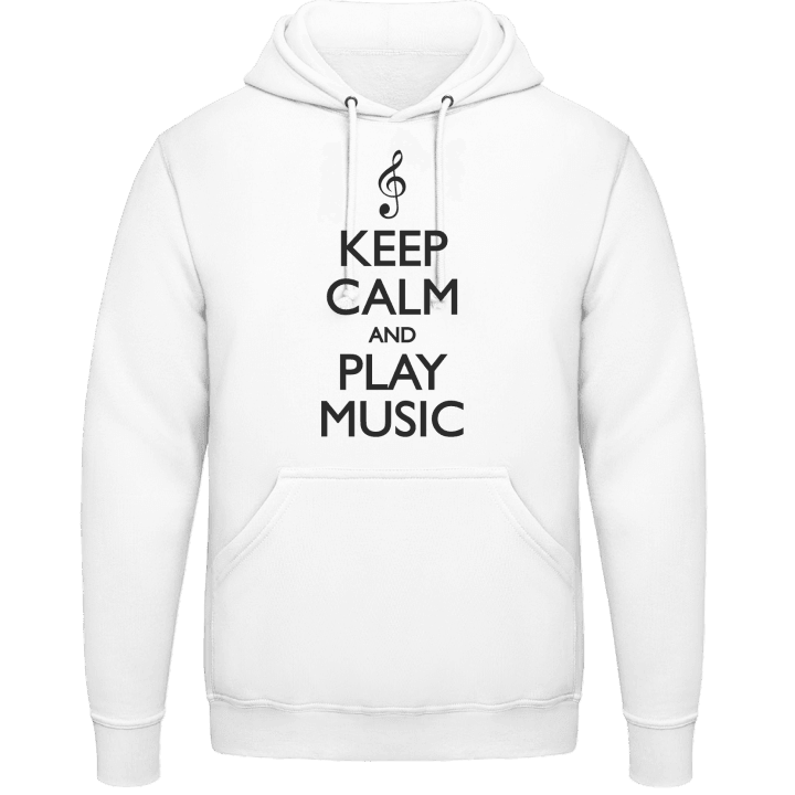 Keep Calm and Play Music Huvtröja contain pic
