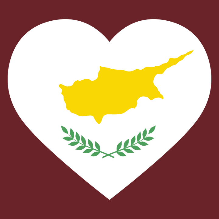 Cyprus Heart Flag Kvinnor långärmad skjorta 0 image