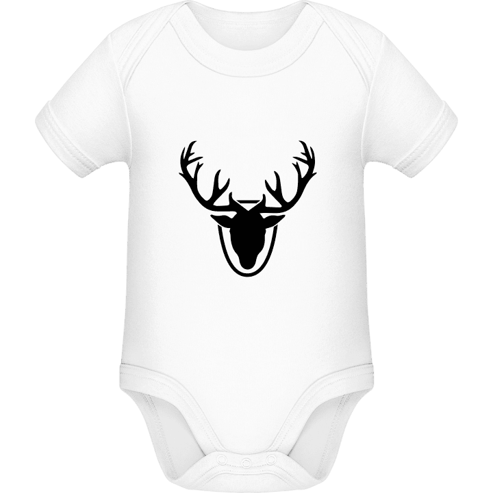Antlers Trophy Silhouette Baby Strampler contain pic