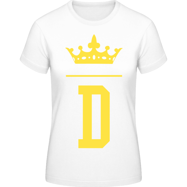 D Initial T-shirt för kvinnor 0 image