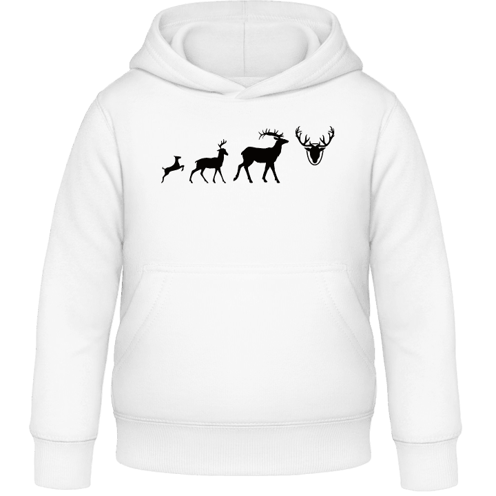 Evolution Of Deer To Antlers Felpa con cappuccio per bambini 0 image