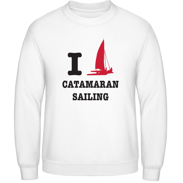 I Love Catamaran Sailing Sweatshirt contain pic