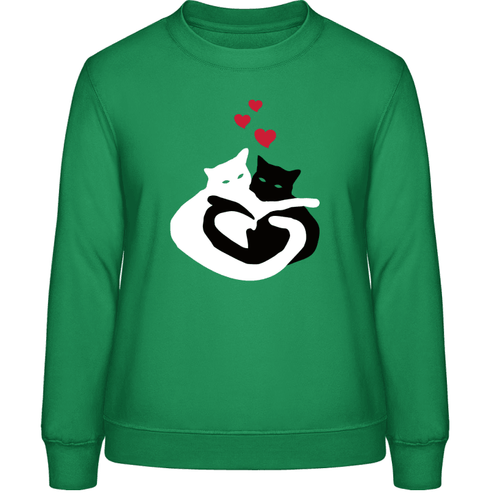 Cats in Love Sweatshirt för kvinnor 0 image
