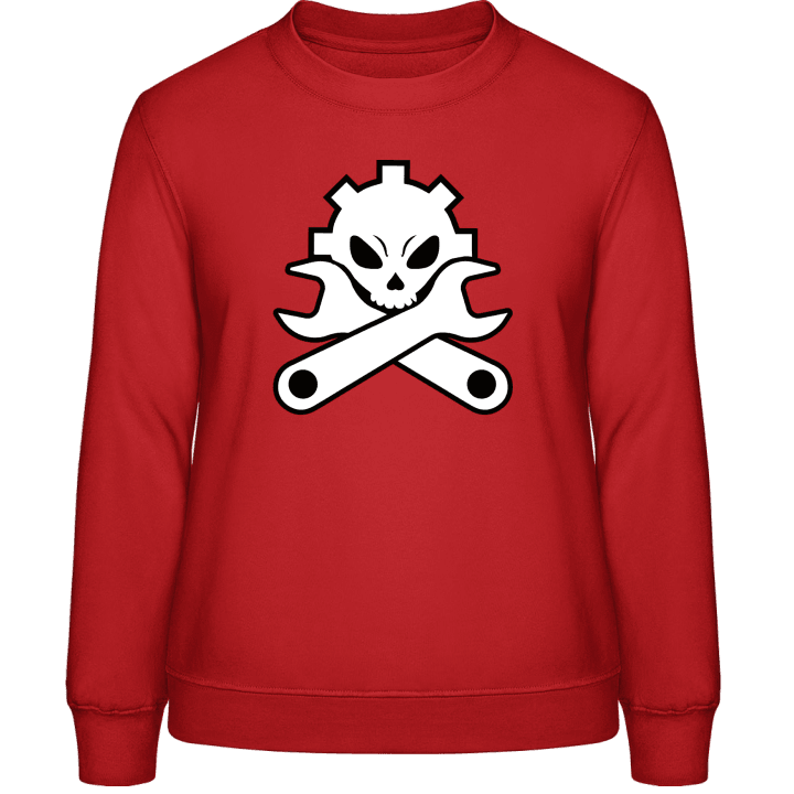 Mechanic Skull Sweatshirt för kvinnor contain pic