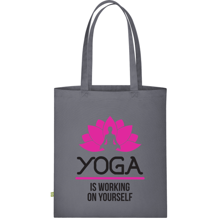Yoga Is Working On Yourself Väska av tyg contain pic