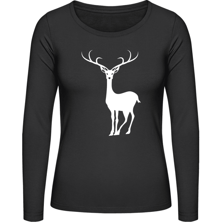 Deer Illustration Vrouwen Lange Mouw Shirt 0 image