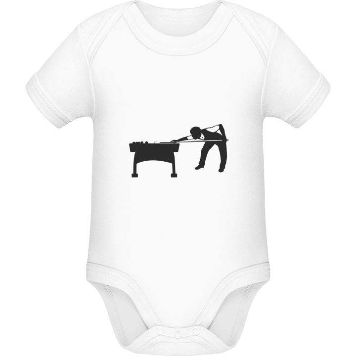 Billiards Player Silhouette Baby romper kostym contain pic