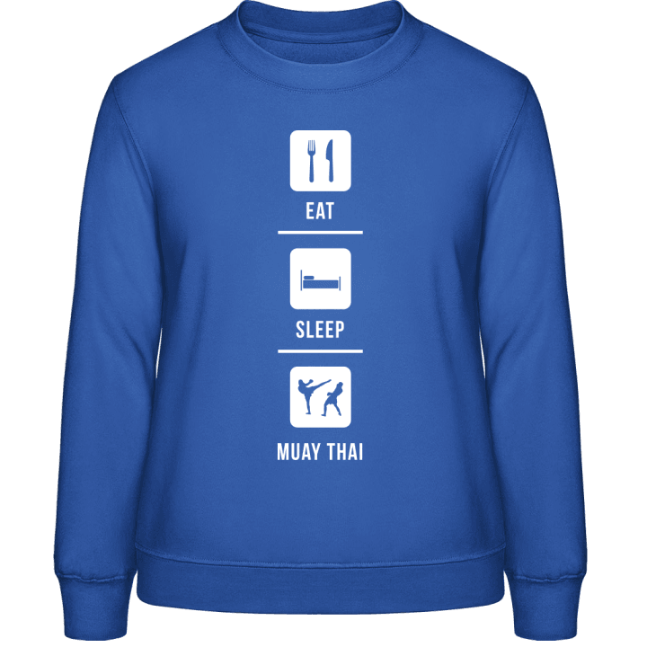 Eat Sleep Muay Thai Sweatshirt för kvinnor contain pic