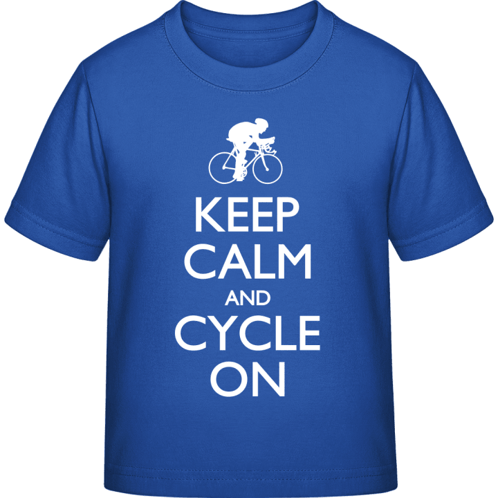 Keep Calm and Cycle on Kinder T-Shirt contain pic