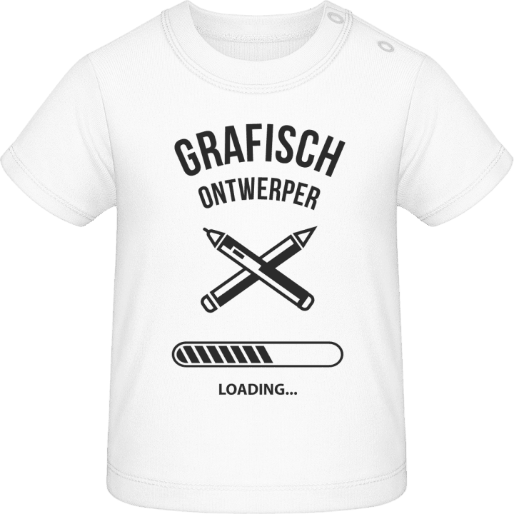 Grafisch ontwerper loading T-shirt för bebisar contain pic