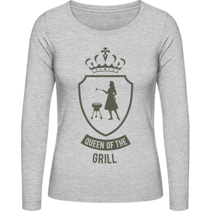 Queen of the Grill Crown Langermet skjorte for kvinner contain pic