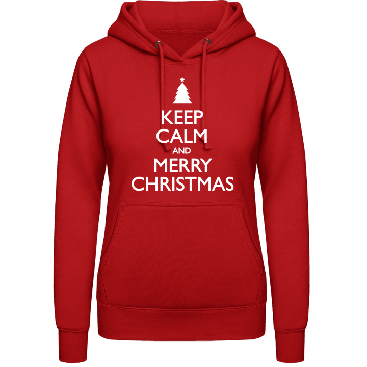 Keep calm and Merry Christmas Frauen Kapuzenpulli 0 image