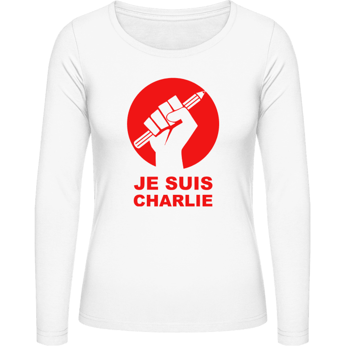 Je Suis Charlie Freedom Of Speech Langermet skjorte for kvinner contain pic