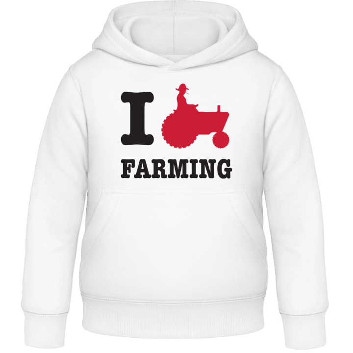 I Love Farming Felpa con cappuccio per bambini contain pic
