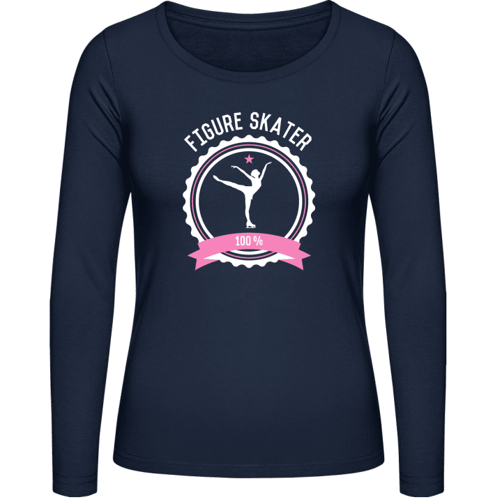 Figure Skater 100 Percent Vrouwen Lange Mouw Shirt contain pic