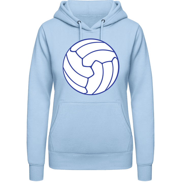 White Volleyball Ball Sweat à capuche pour femme contain pic