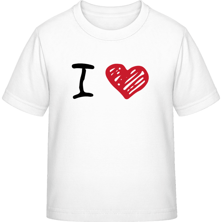 I Love Red Heart Camiseta infantil contain pic