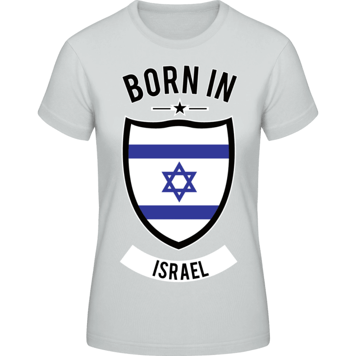 Born in Israel T-skjorte for kvinner contain pic